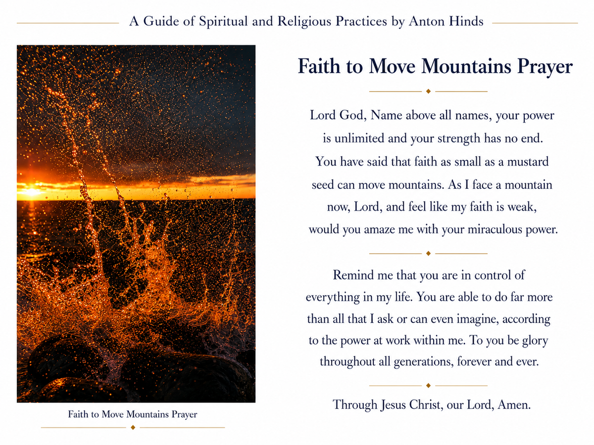 Interior preview: Faith to Move Mountains Prayer